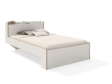 NOOK SINGLE BED - Wooden bed with storage headboard by Müller Small Living - view 2